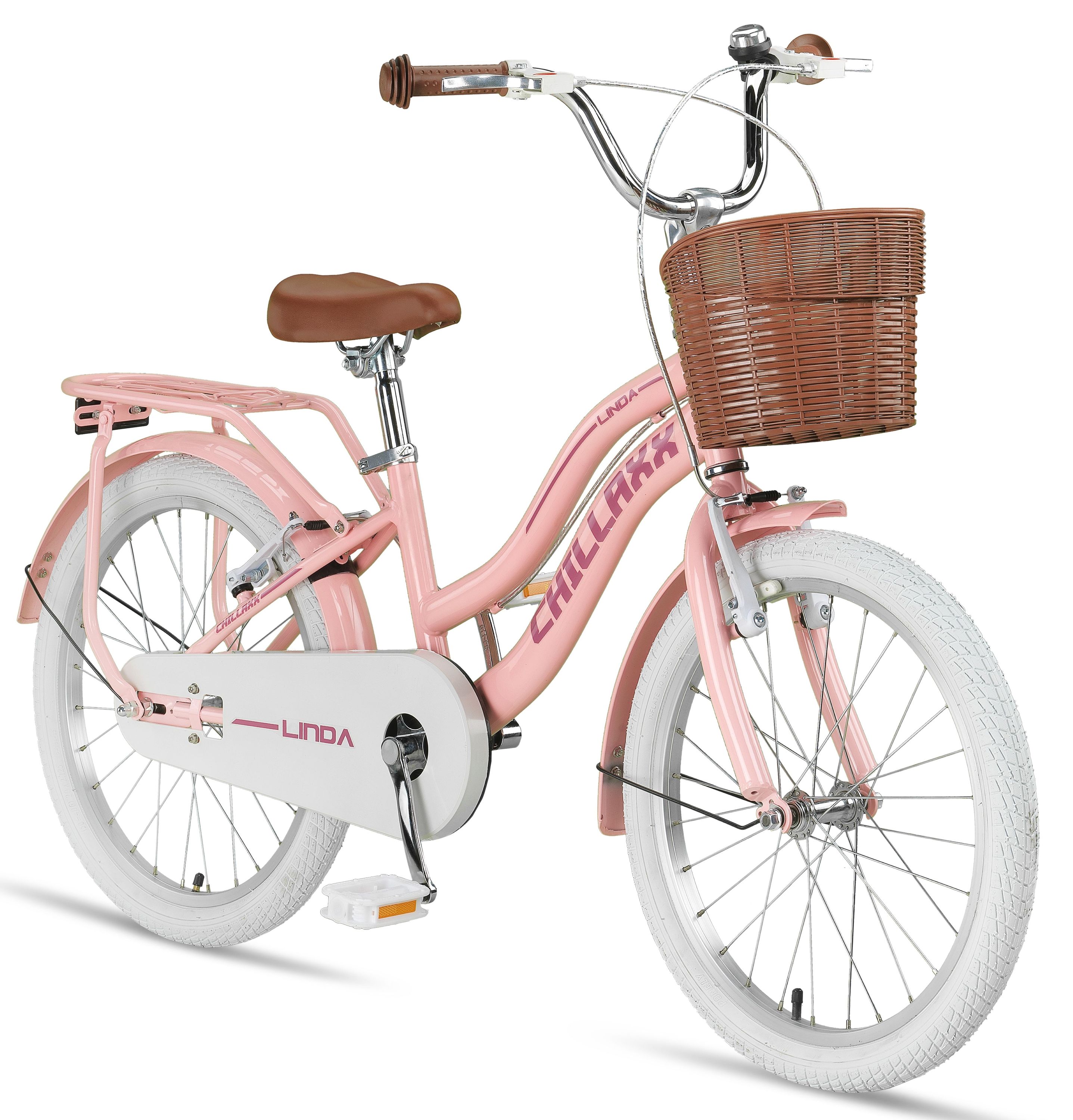 Chillaxx Bike Linda Premium Kinder City Bike in 20 Zoll - Fahrrad für Mädchen, Jungen, Hollandfahrrad Citybike Kinderfahrrad, geeignet für 6,7, 8, 9, 10, 11 Jahre (Mint-Grün)